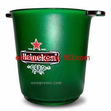 SEDEX factory supply top quality transparent custom ice bucket for beer