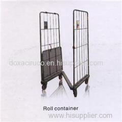 Collapsible Supermarket Transport Steel Warehouse Trolley