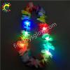 Rainbow Light Up Necklace LED Flower Hawaiian Leis For Party Supplies