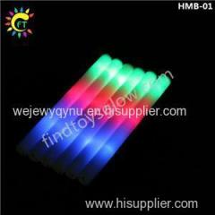 Multicolor 40cm LED Light Up 3 Modes Foam Cheering Flashing Stick Baton With Red Green Blue RGB Lights