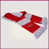 Red and White Stripe Junior Gunners Club National Teams Acrylic Football Fan Scarf