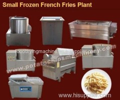 Small frozen french fries plant