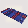 Long Warm Scottish Style Blue Wool Cashmere Men Scarf Mongolia for Winter
