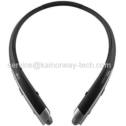 New LG Harman Kardon Tone Platinum Wireless In-Ear Behind-the-Neck Black Headphone Headset HBS-1100