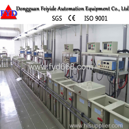 Feiyide Plating Machine Jewellery Coating Line for Gold Nickel Electroplating