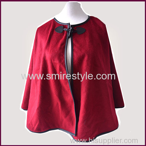 New Expensive Fan-Shaped Wool Cape Shawl