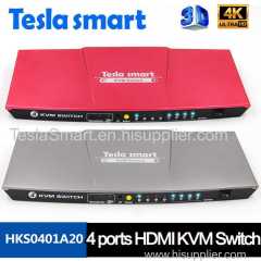 Quality Assured Factory KVM Switch 4 ports Support 4K USB2.0