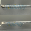 Transparent quartz infrared heating lamps