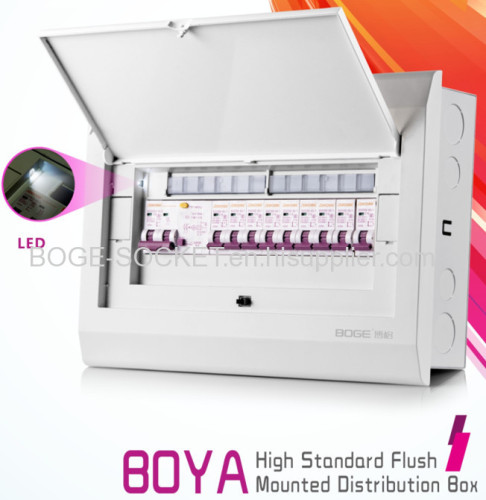 Flush type Power PC Distribution Box/Distribution board L Style 7-40WAYS
