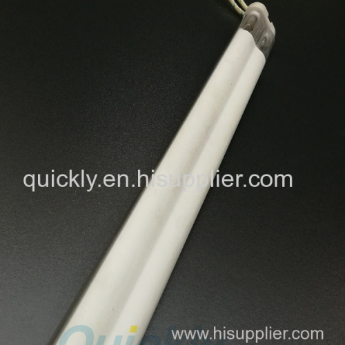 Quartz heating element twin tube IR emitter