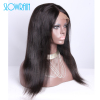 Silk top straight full lace human hair wig natural straight silk base full lace wigs for fashion women 130% density