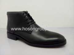 Black mens lace ankle boots