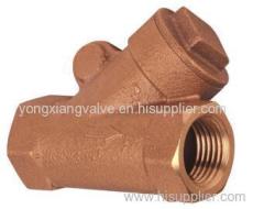 BRONZE Y-TYPE CHECK VALVE