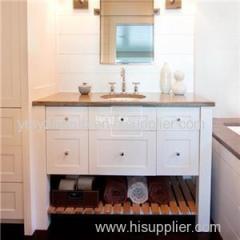 48 White Corner Bathroom Vanity Cabinets With Shelves