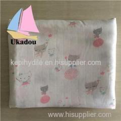 Eco Friendly Custom Print Muslin Blanket For Baby Swaddle
