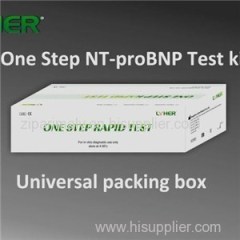 Cardiac Marker NT-proBNP One Step Test Strip Device Rapid Test Diagnostic Kit Accurate CE Mark