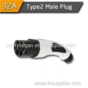 Type2 32A IEC62196-2 Male EV Charging Plug For EV Charging Station