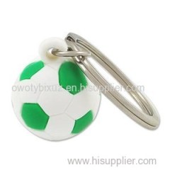 PU Foam Football Keyrings Stress Soccer Ball Key Tags