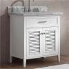 30 White Small Cottage Style Bathroom Vanity With Top