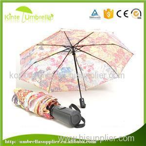 Full Cover 8 Panels Heat Transfer Print Fruit Watermelon Umbrella