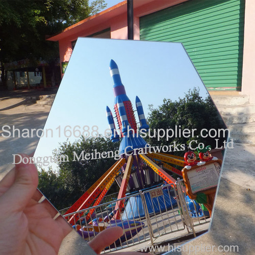 Customized Shape Adhesive Backed Acrylic PMMA Mirror Sheet Cutting