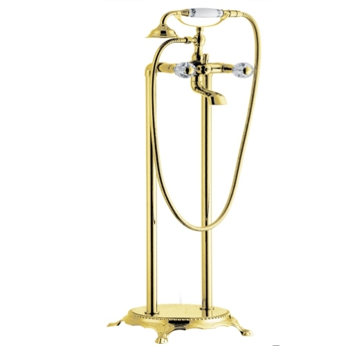 Luxury Big System Brass Rainfall Rose Golden Bath Shower Faucet