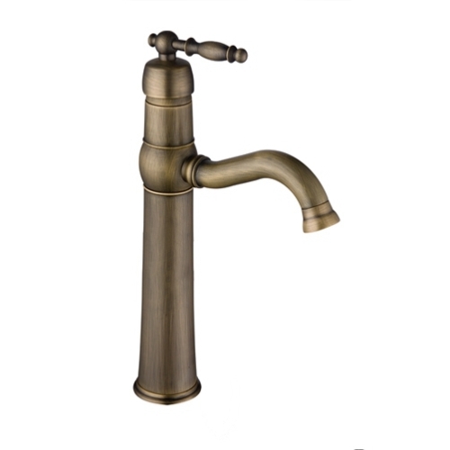 2017 High quality 3-holes Brass Ancient Baisn Faucet Kitchen Faucet Golden Color Cheap Price vintage style