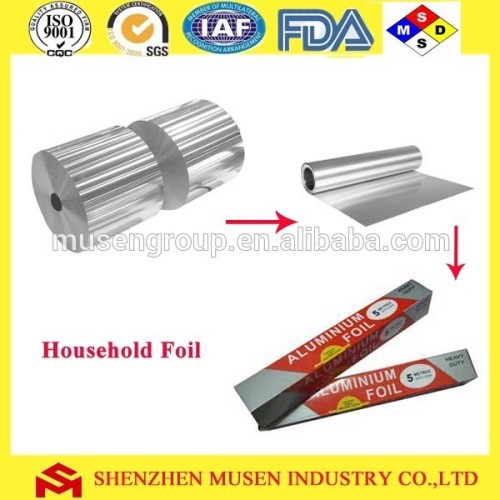 Aluminium Household foil /kitchen use in jumbo roll FDA
