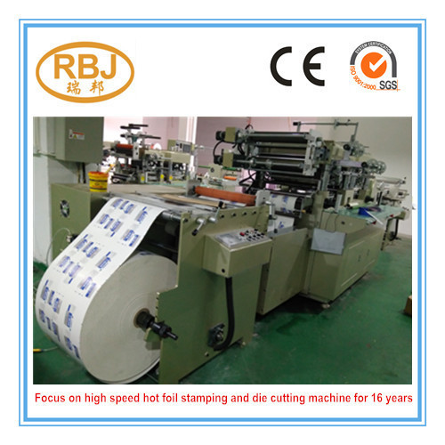 High Speed Platen Die Cutting Machine with Hot Stamping