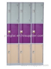 LE32-3 ABS engineering plastic gym or swimming pool locker cabinet