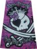 100% cotton velour printed beach towel