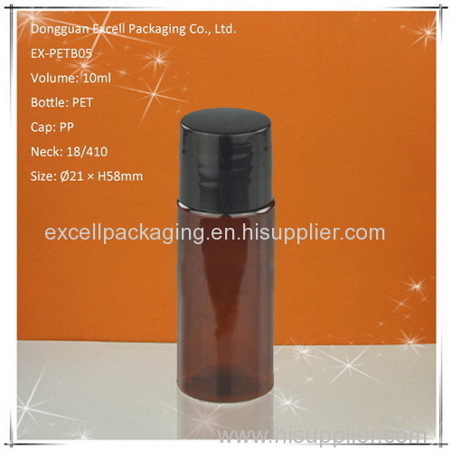 10ml Cosmetic Amber PET Small Bottle