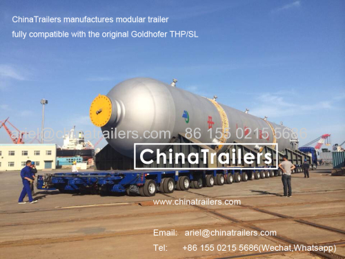 ChinaTrailers manufactures Goldhofer THP/SL model modular trailer