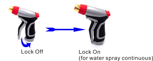 Metal portable garden water spray nozzle