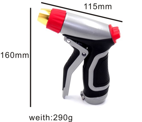 Metal portable garden water spray nozzle