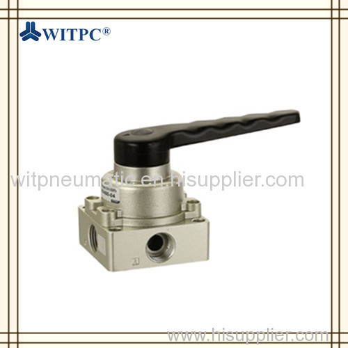 HV Series 3 Positions 4 Ports Hand Rotary Valve