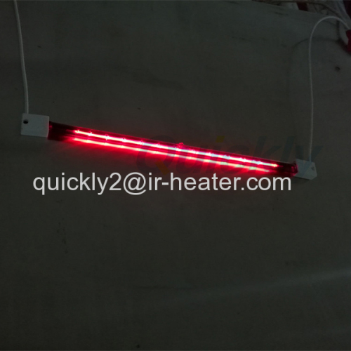 Shortwave single tube infrared heater
