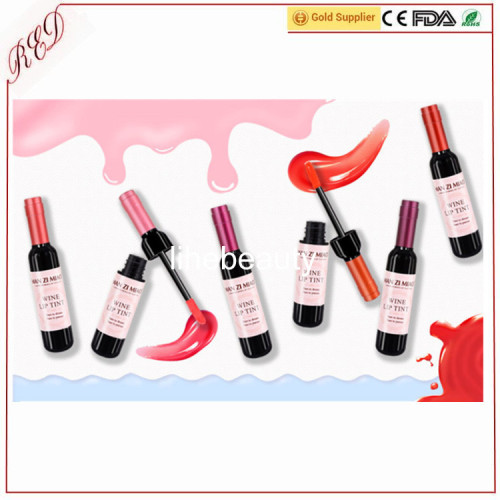 2017 China Factory price Red wine bottle lip gloss Lip liquor