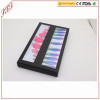 New arrival 10pcs rainbow color privalte label oval multi-purpose makeup brush