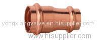 REDUCING COUPLING OF COPPER PRESSED FITTING