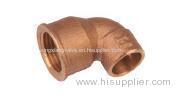 90 DEGREE FEMALE ELBOW OF BRONZE PIPE FITTING