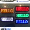High quality global language support usb rechargeable and programmable 3''x1.2'' Scrolling message LED name tags