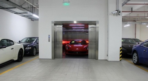 Automated car parking elevator only for lifting