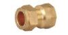 FEMALE COMPRESSION COUPLING OF BRASS PIPE FITTING