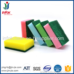 Colorful Kitchen Cleaning Heavy-Duty Sponge Scourer