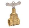 BRASS GATE VALVE WITH LOCK