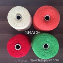 Wool and nylon blended yarn for knitting and weaving