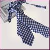 Plaid Classic Pattern School Skinny Cravats on Zipper Elastic Velcro Kid for Sale