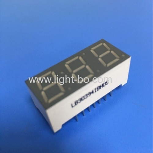 Custom Triple digit 0.39  Common Anode Ultra Blue 7 Segment LED Display for Instrument Panel