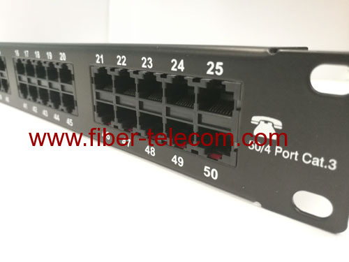 Category 3 Voice Patch Panel 50 ports